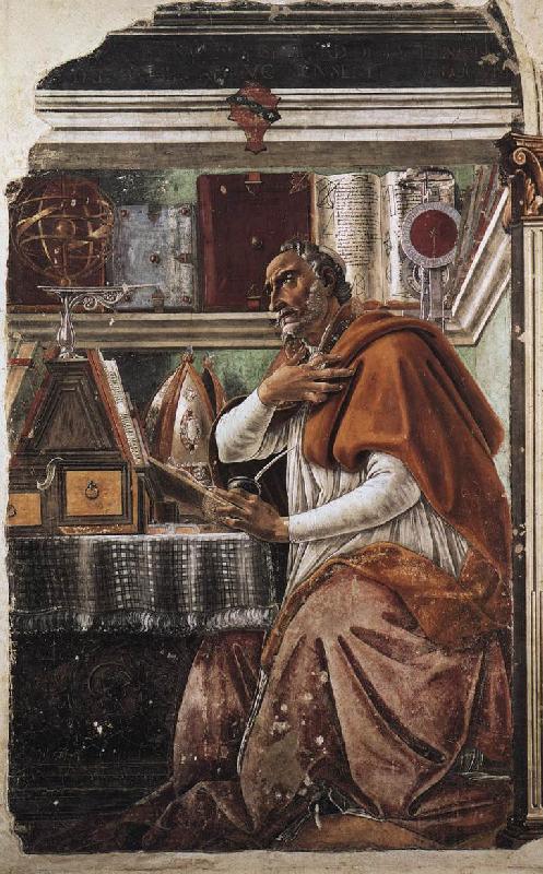 BOTTICELLI, Sandro St Augustine fdgdf